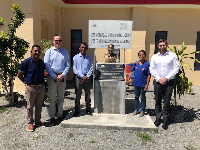 Inspection of Maubara Medical Clinic and Tribute to Timor-Leste Pillar